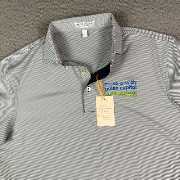 Peter Millar Other - Peter Millar Summer Comfort Polo Shirt Mens S Navy Striped Golf Pickleball NEW